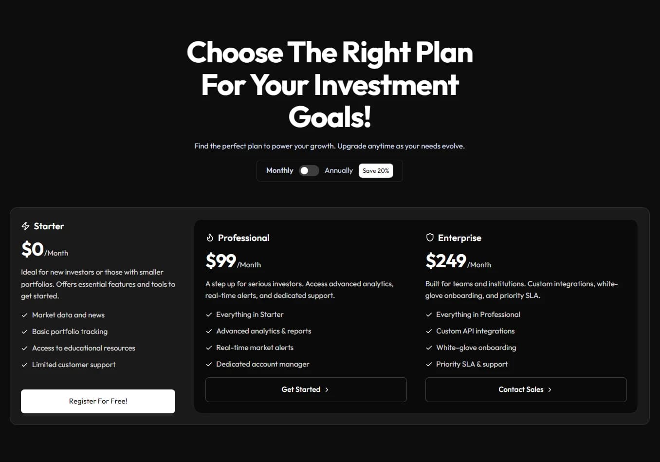 Toggle Pricing